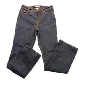 Faded Glory Womans 8 Tall Stretch Bootcut Black Jeans. 5 Pockets.